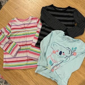 3 Long Sleeve Toddler Tops